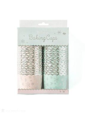 My Mind’s Eye Silver Foil Snowflake Cold Outside Baking/Treat Cups (Set of 50)